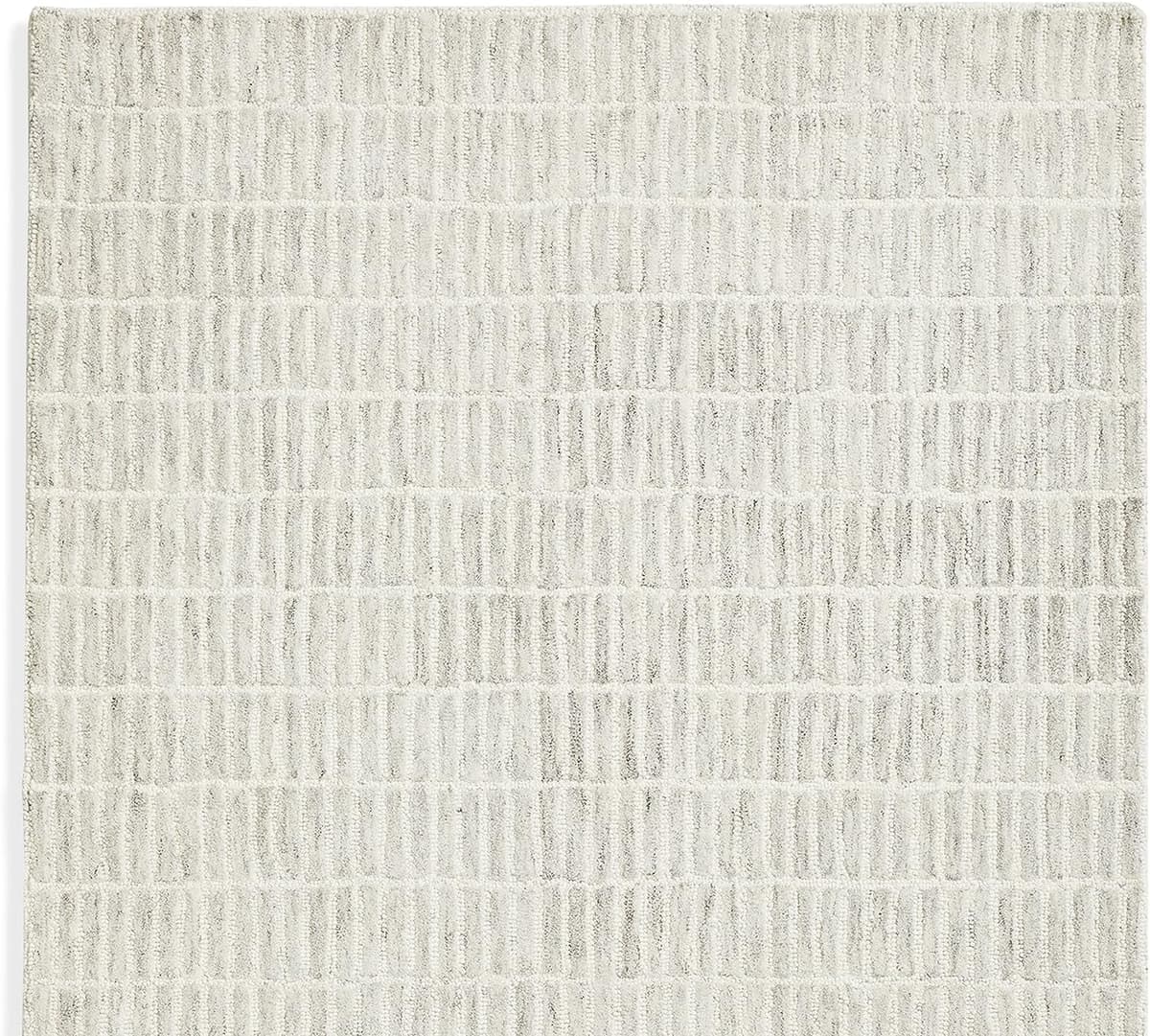 SOM RUGS Capitola Alfombra de Lana Hecha a Mano Tufted (Gris, 8x11 ft) SOMBH-037