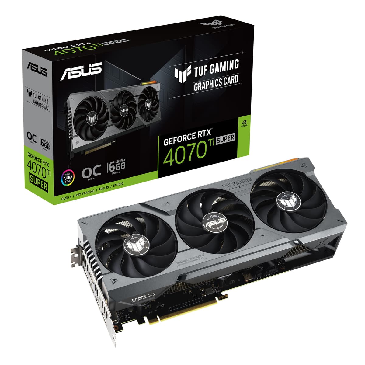 ASUS TUF Gaming GeForce RTX 4070 Ti SUPER OC - 16GB GDDR6X, PCIe 4.0 90YV0KF0-M0AA00