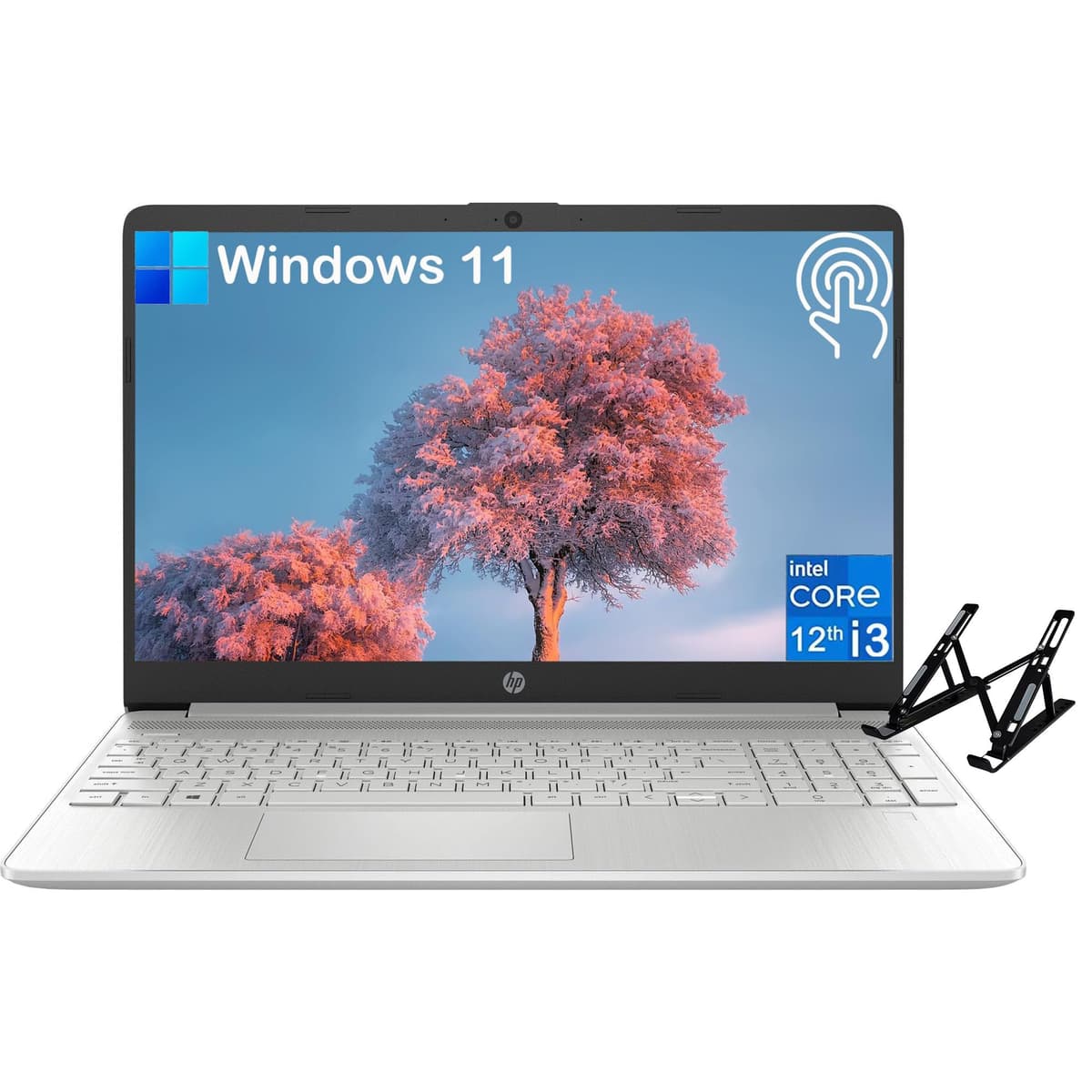 HP 15.6" Laptop empresarial con pantalla táctil, procesador Intel i3-1215U de 6 núcleos, 16GB RAM, SSD de 1TB, gráficos Intel UHD, WiFi, carga rápida, HDMI, delgado y portátil, batería de larga duración, Windows 11 Home HP Laptop