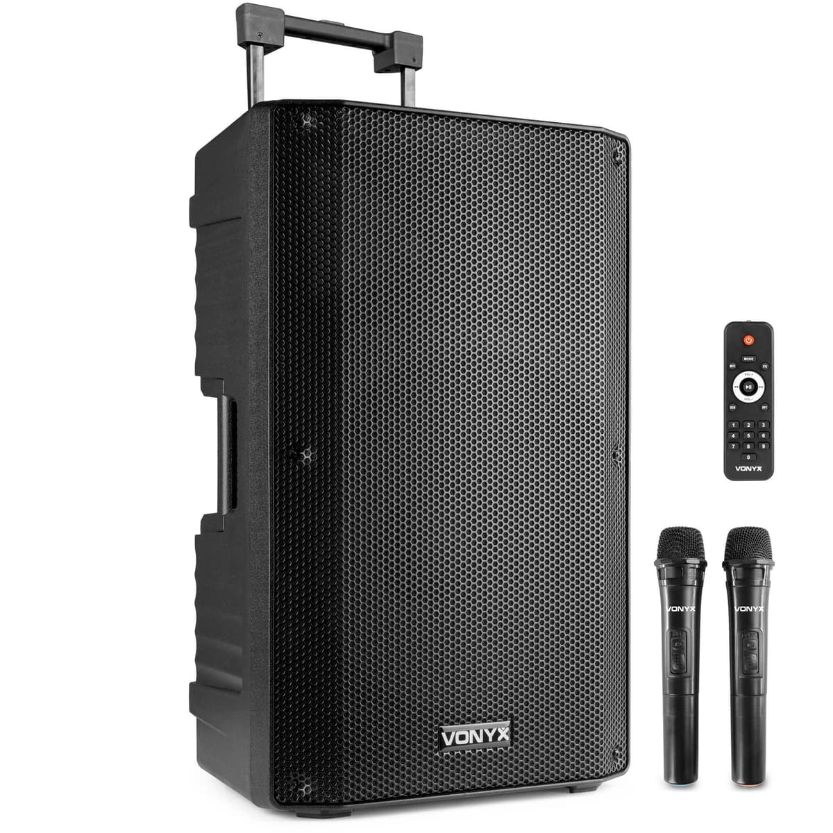 VONYX VSA500 VSA700 Sistema PA Portátil 12" con Bluetooth, Batería y 2 Micrófonos 174.055