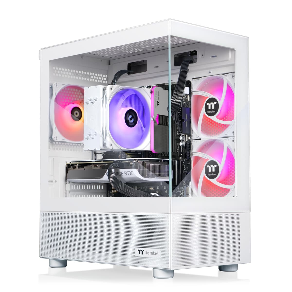 Thermaltake View 8760S-170 Gaming Desktop - Ryzen 7 8700F, RTX 5060, 16GB DDR5, 1TB NVMe, WiFi, Windows 11 V17S-B650-560-LCS