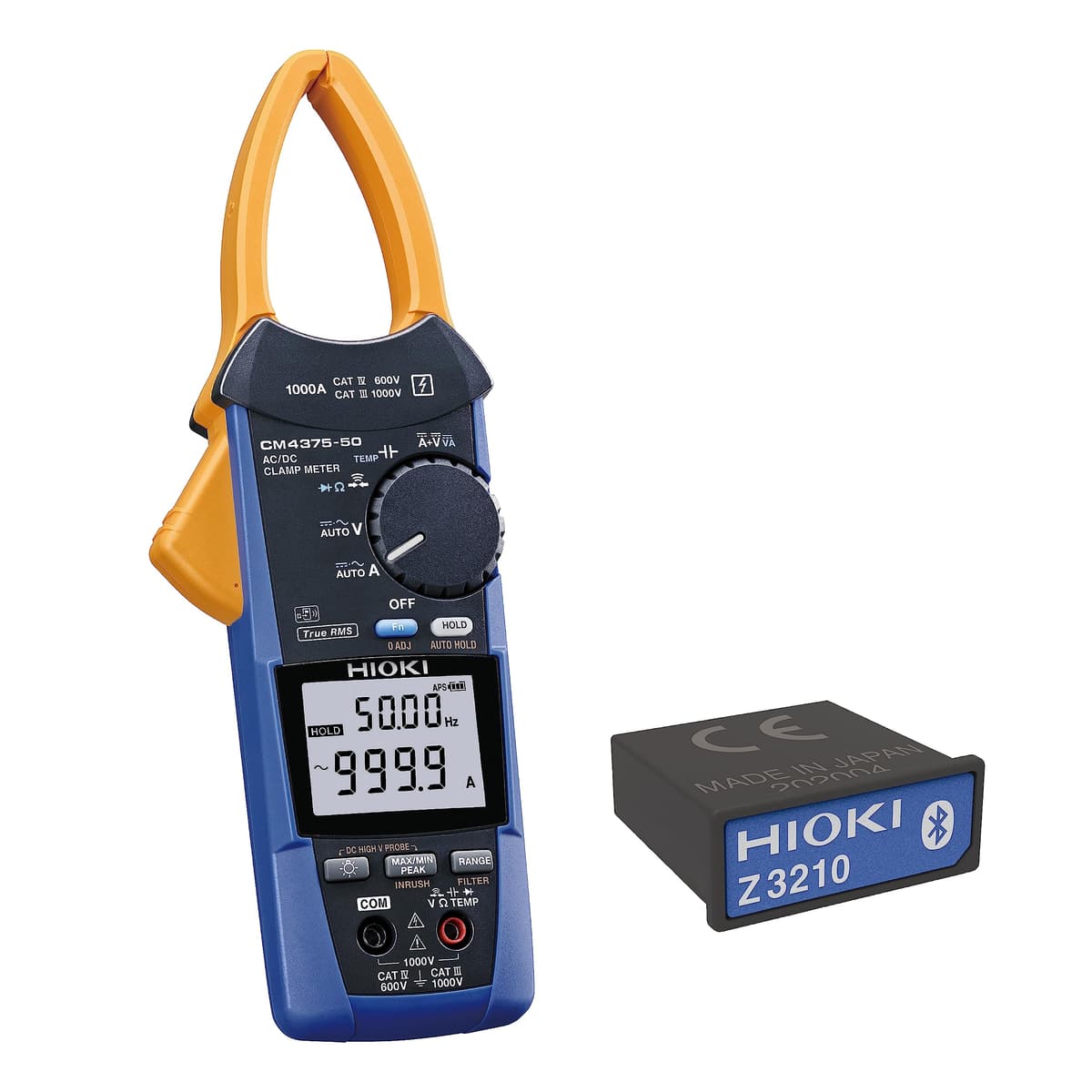 Hioki CM4375-90 Pinza amperimétrica True RMS 1000 A con adaptador inalámbrico Z3210