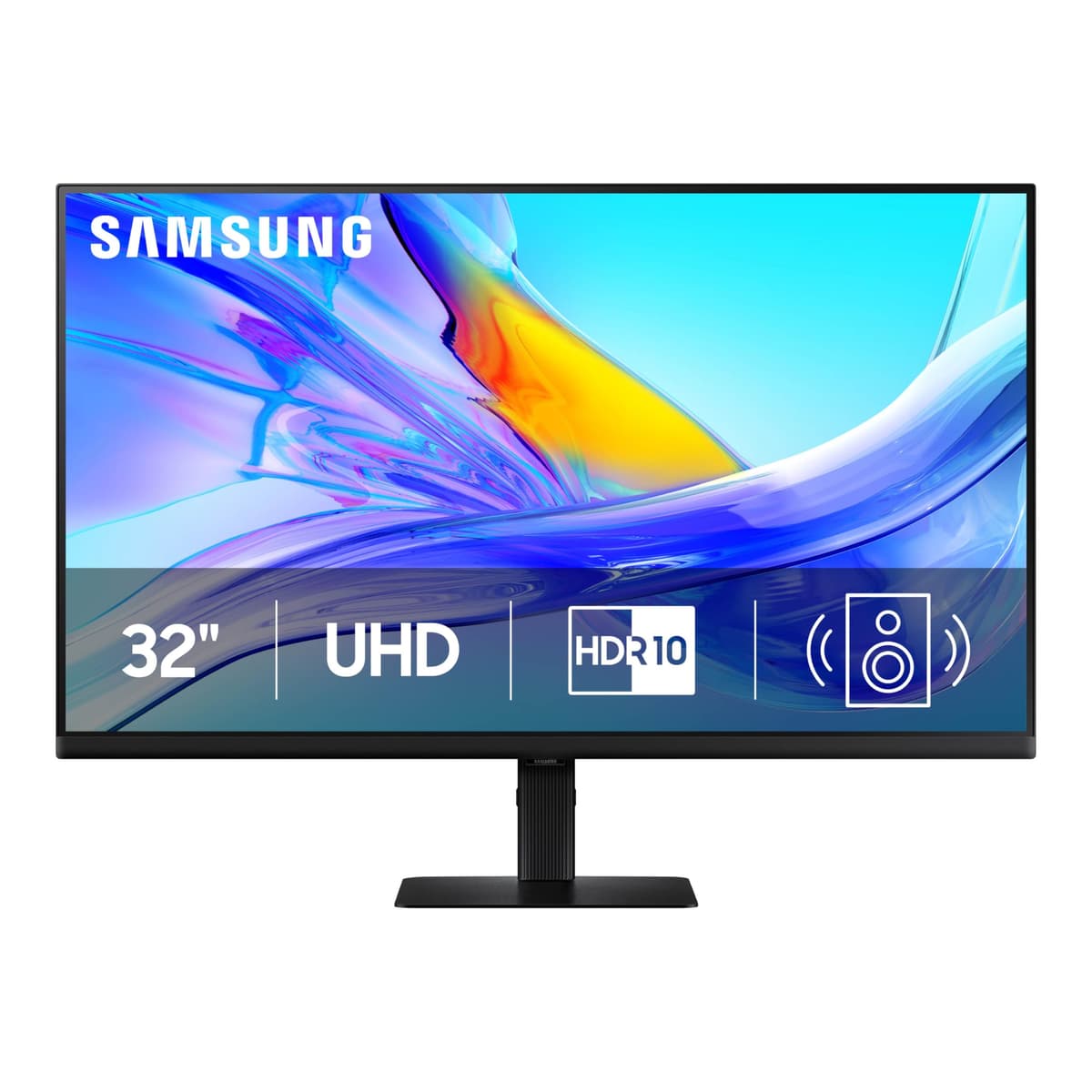 Samsung 32” ViewFinity S8 (S80UD) Monitor 4K UHD IPS HDR10 Alta Resolución, USB-C, Parlantes Integrados, Base Ergonómica, KVM Integrado, Cuidado Inteligente de Ojos, LS32D808UBNXGO, 2025
