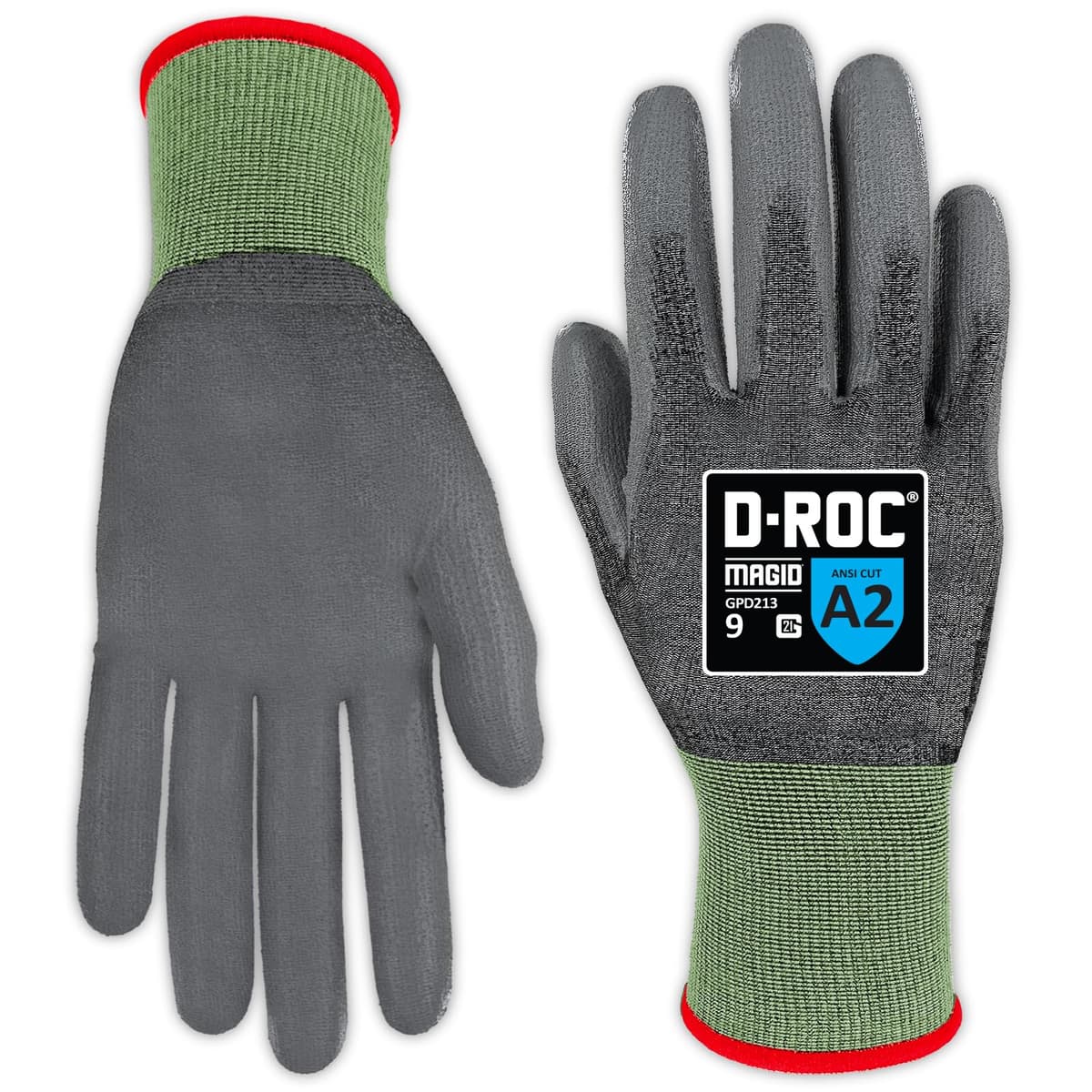 MAGID 21G Guantes de trabajo ligeros Palma de poliuretano, 7/Small, 144 pares, GPD213 GPD2137-M-144-1-M