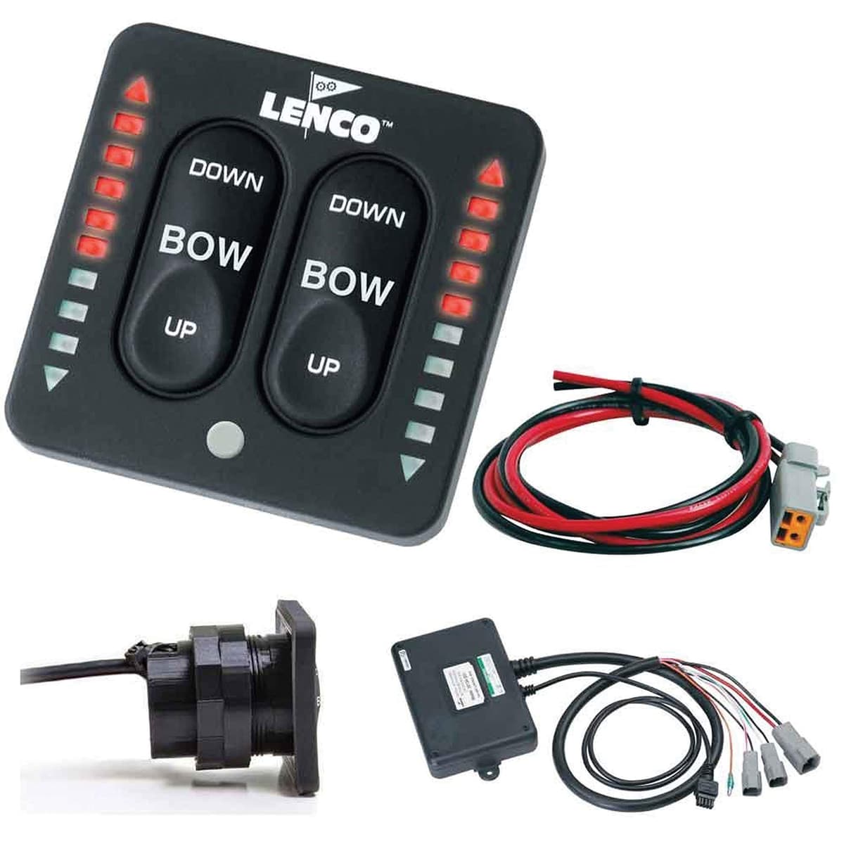 Lenco kit indicador LED táctil de dos piezas con pigtail para sistemas de un actuador 15270-001