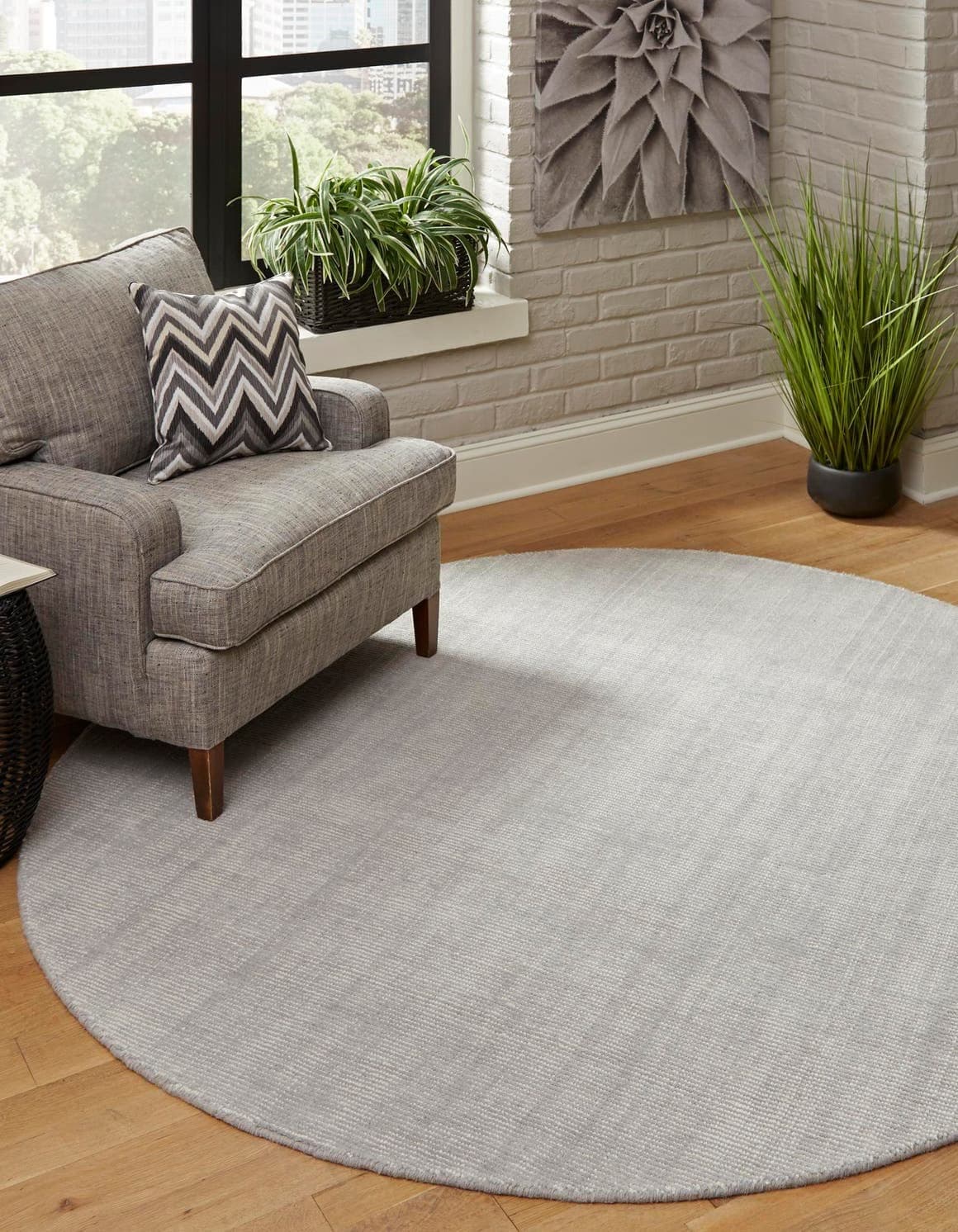 Unique Loom Alfombra Jill Zarin English Manor (10' redonda, Grey Manor/Ivory) 3170946