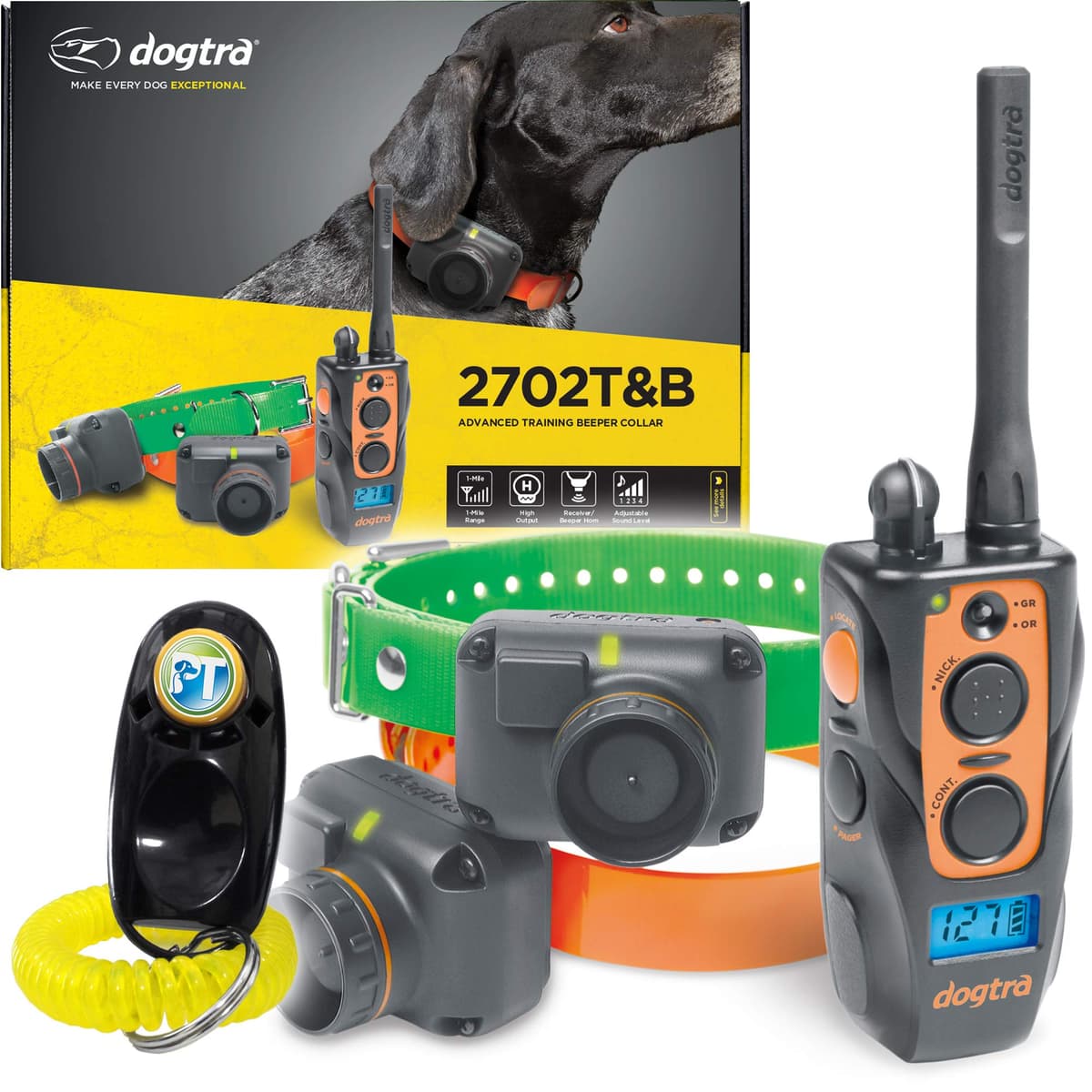 Collar de Entrenamiento y Beeper Dogtra 2702 T&B para 2 Perros
