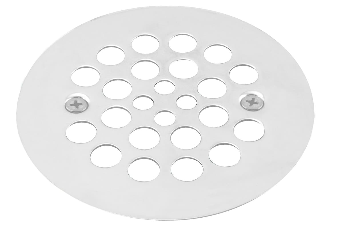 Westbrass D3193-100-50 4-1/4" OD Brass Shower Strainer Grid Drain Cover, Powder Coat White (100-Pack)