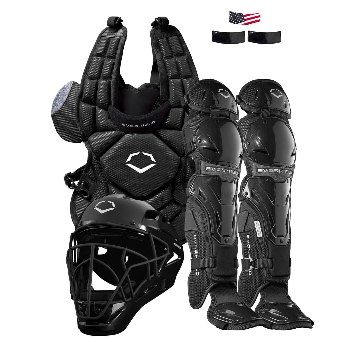 EvoShield G2S Fastpitch Catcher's Gear Kit - Negro, Talla Intermedia WB5744501INT