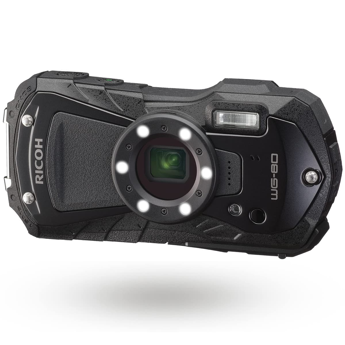 Pentax Ricoh WG-80 Black Cámara digital resistente al agua, a golpes, congelamiento y aplastamiento (Versión internacional) 3121