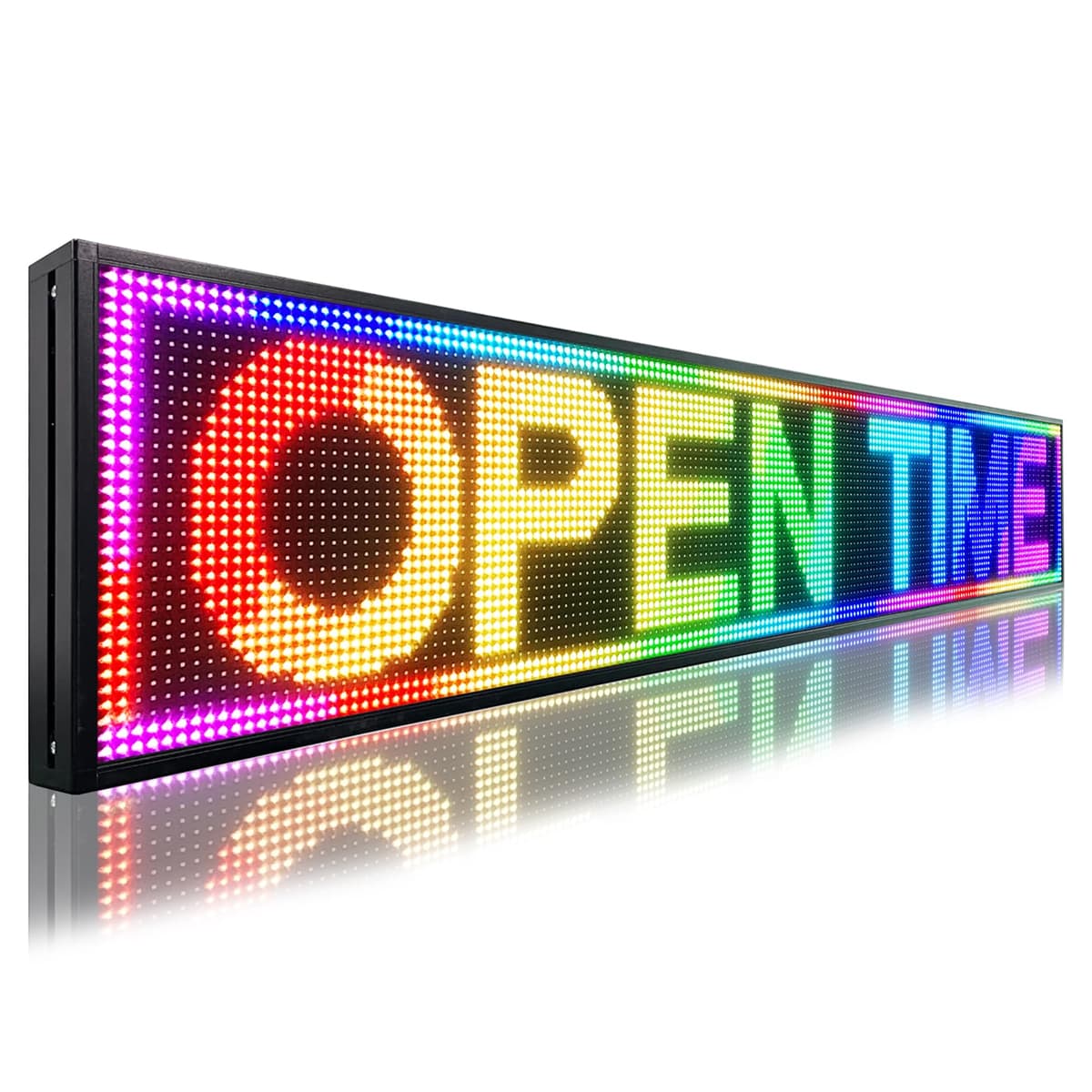 HSYSY SIGN Cartel LED exterior impermeable P10 77"x14" con gestión remota de contenido HSY-011