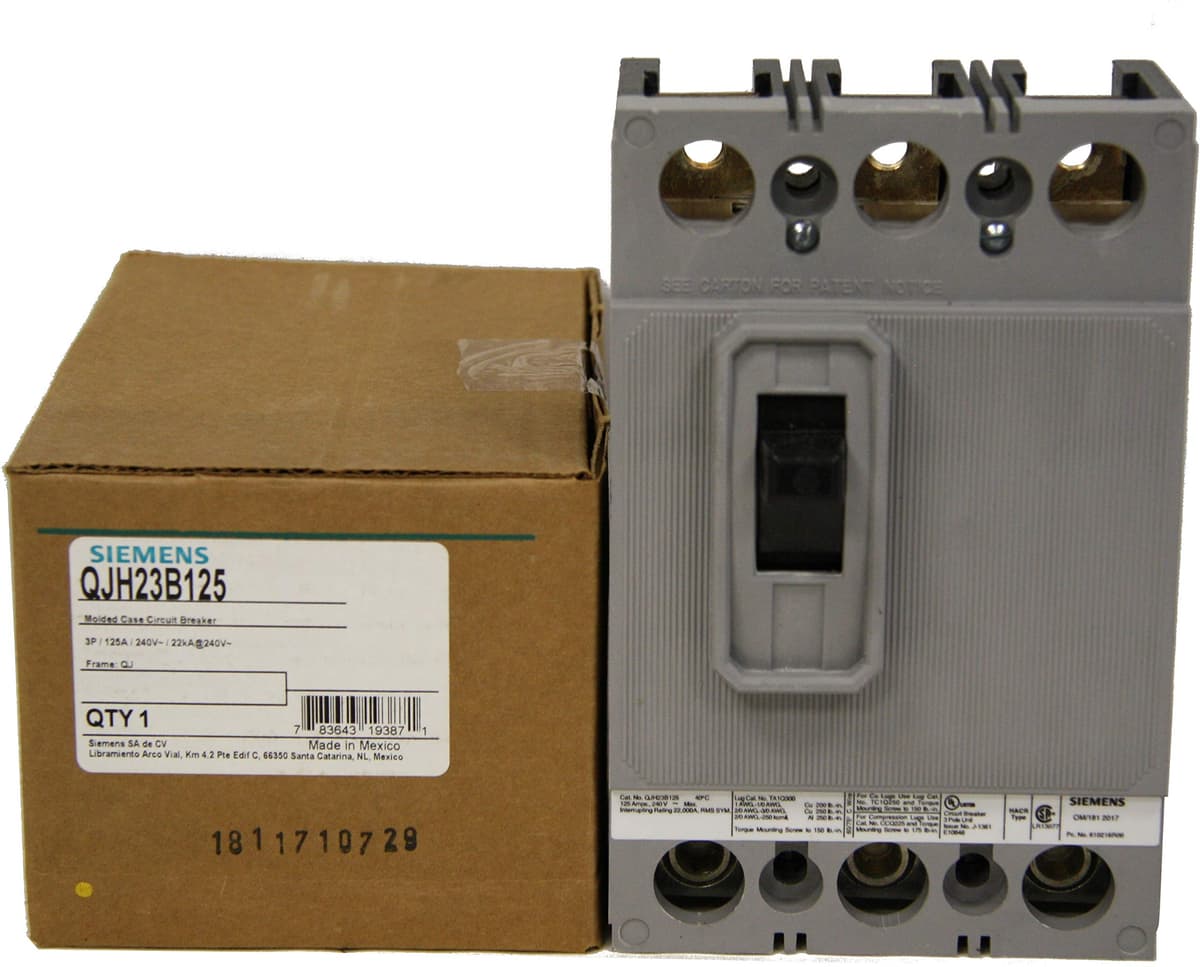 SIEMENS QJH23B125 - Interruptor térmico-magnético 125A 3P 240V