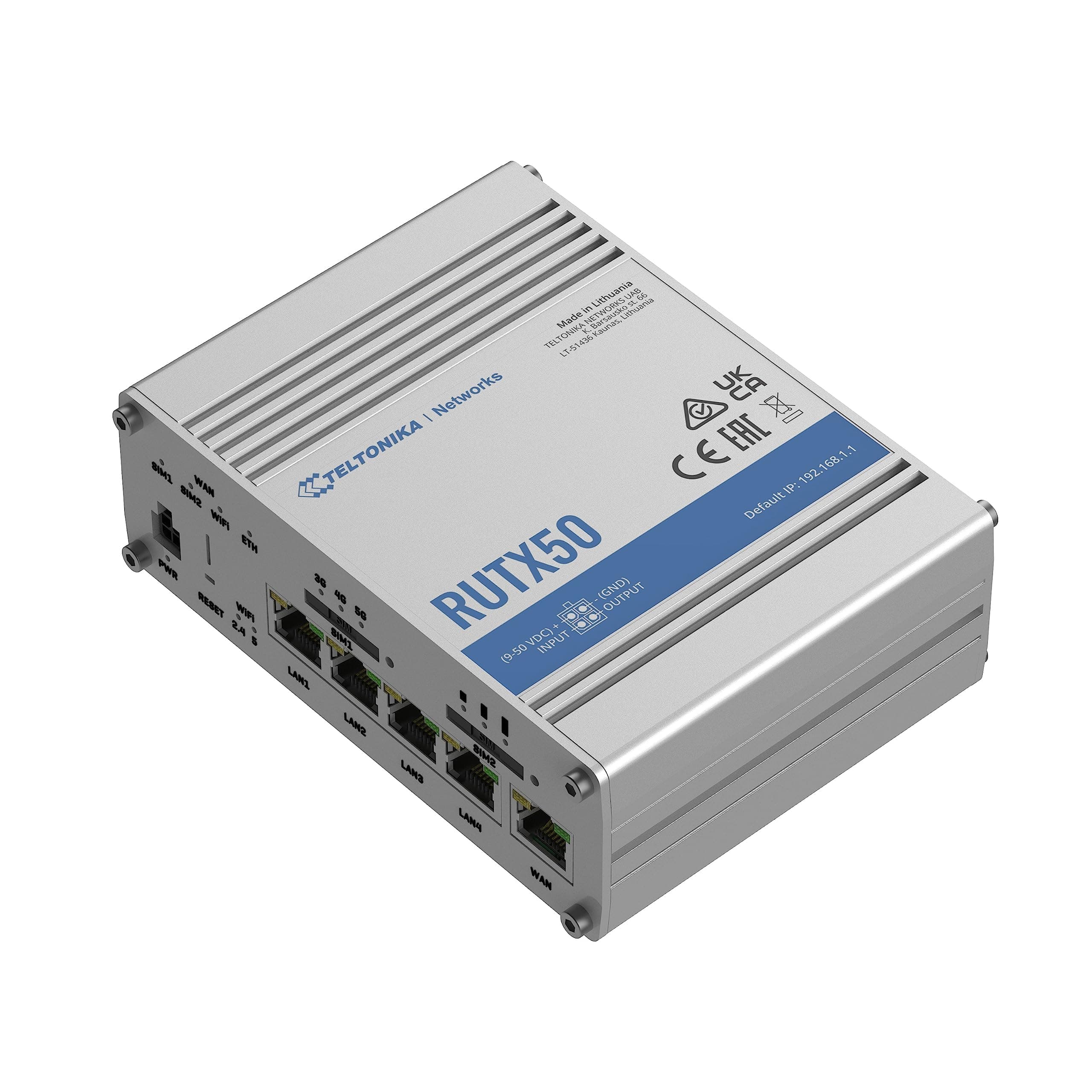 Teltonika RUTX50 Router Industrial 5G NPTEL-RUTX505G