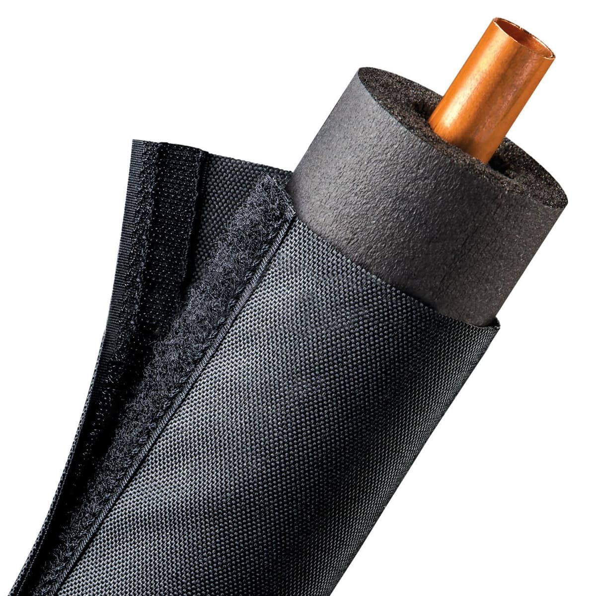 Electriduct 3 Inch HVAC Protective Sleeve Wrap Around Existing Foam Insulation - 150 Feet FPW3.00BK-150