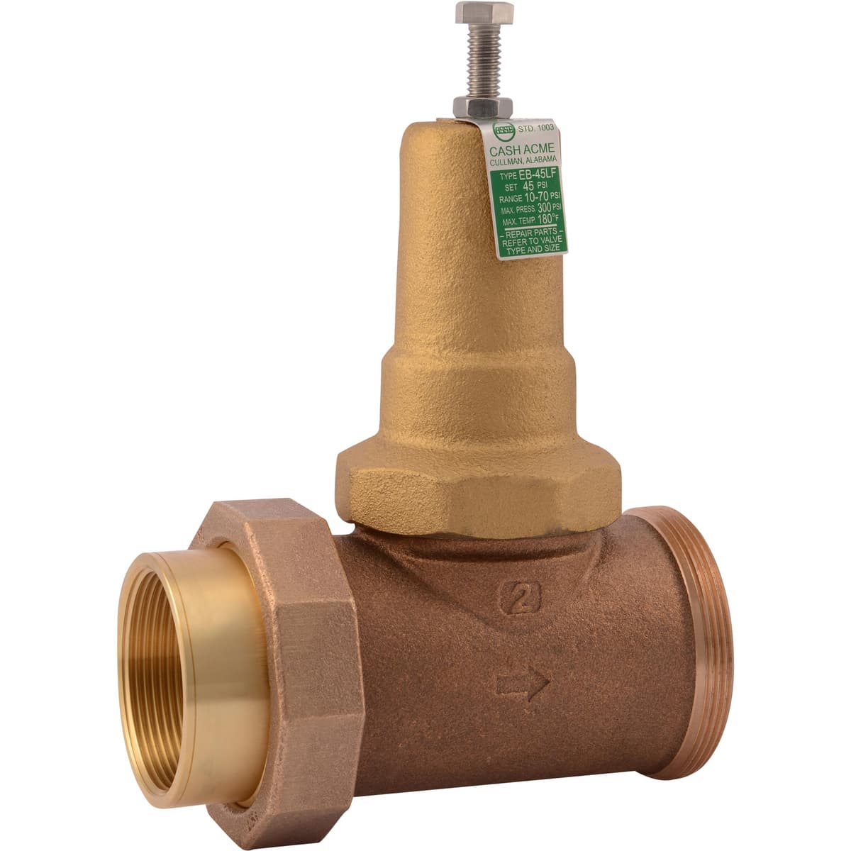 Cash Acme EB45 2" Válvula Reguladora de Presión (PRV) 45 PSI, 23161-0045