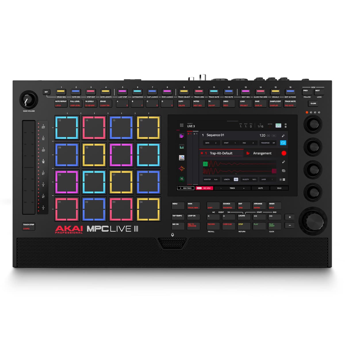 Akai Professional MPC Live III portátil autónomo con pantalla táctil, pads MPCe y monitores estéreo MPCLIVE3