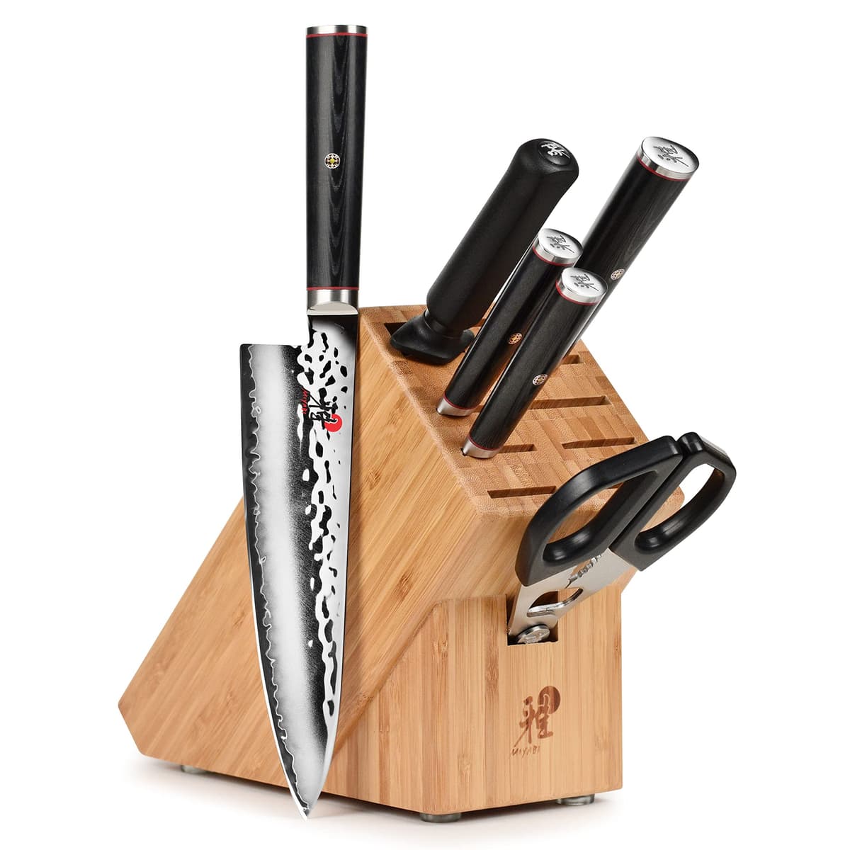 Miyabi Mizu SG2 Juego de Cuchillos 7 Piezas con Bloque de Bambú 1020880