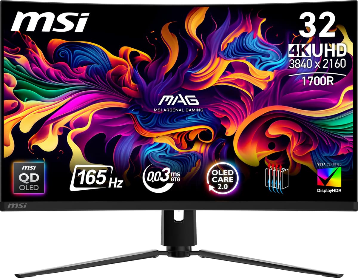 msi MAG 321CUP QD-OLED 32" UHD 3840×2160 165Hz Monitor Gaming 0.03ms Negro