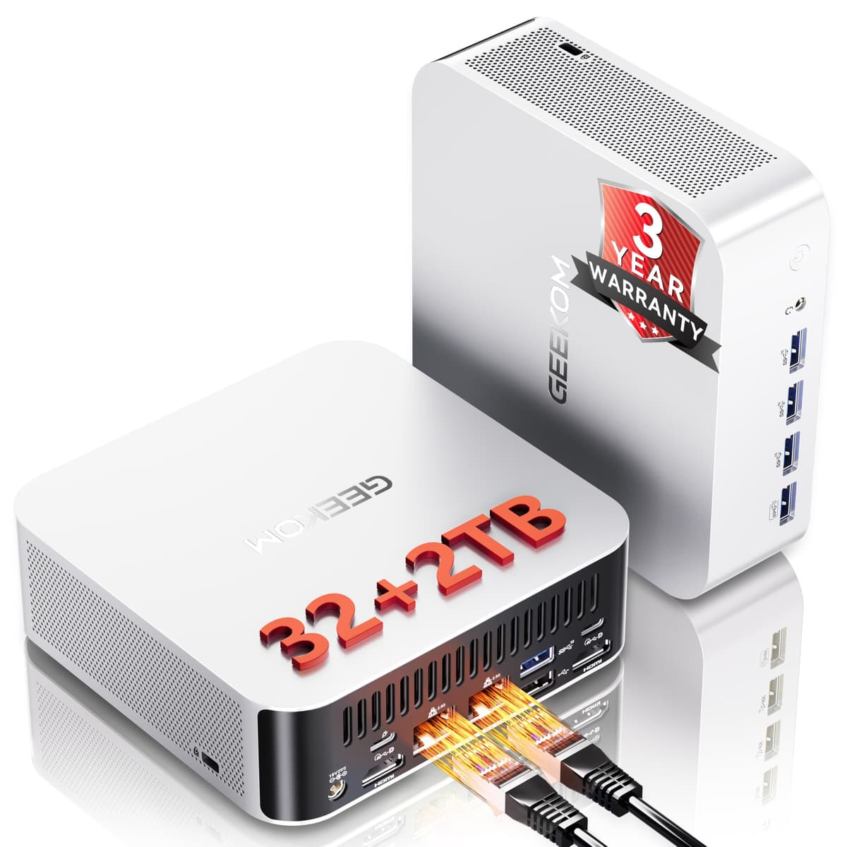GEEKOM A8 Max Mini PC con AMD Ryzen 9 8945HS, 32GB DDR5 y 2TB SSD