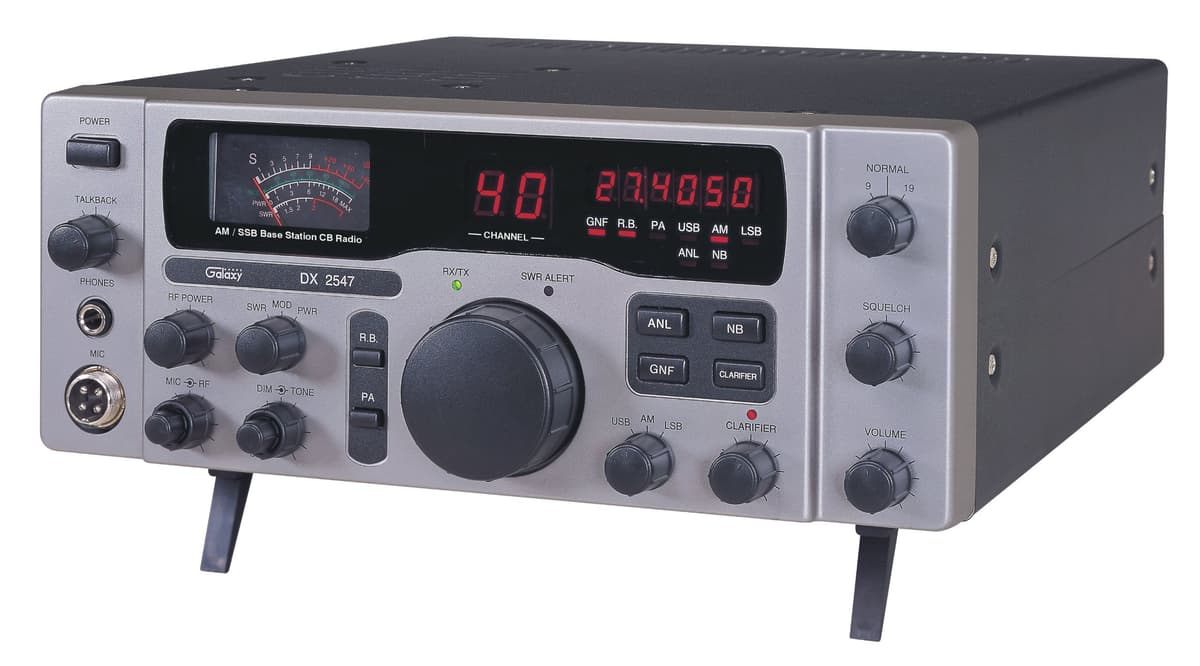 Galaxy DX-2547 Estación Base CB AM/SSB con Contador de Frecuencia, Talkback y Roger Beep