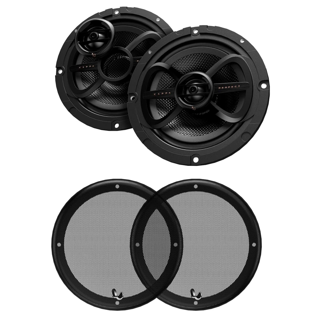Infinity Kappa Perfect 600XS Parlantes para Auto y Marino de 6.5 Pulgadas, 2 Vías - Par INFSPKKP600XS