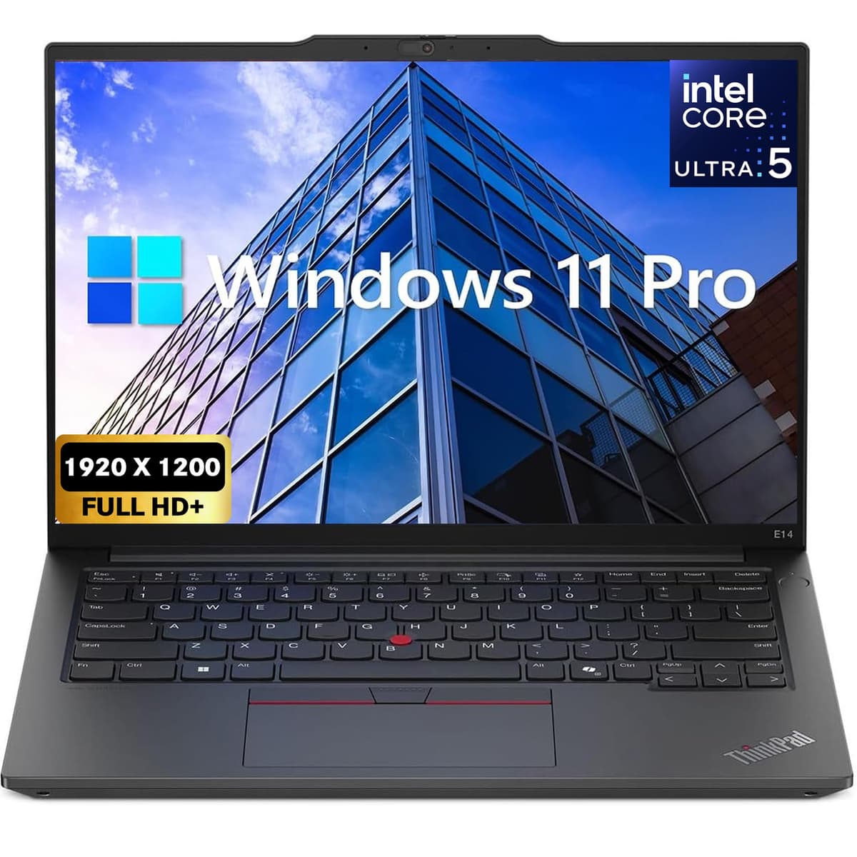 Lenovo ThinkPad E14 Gen 6 Laptop Empresarial, pantalla 14" FHD+, Intel Ultra 5-125U (equivale a i7-1255U), 16GB RAM, 512GB SSD, teclado retroiluminado, HDMI, RJ45, Wi-Fi 6E, Windows 11 Pro, negro ThinkPad E14 Gen 5
