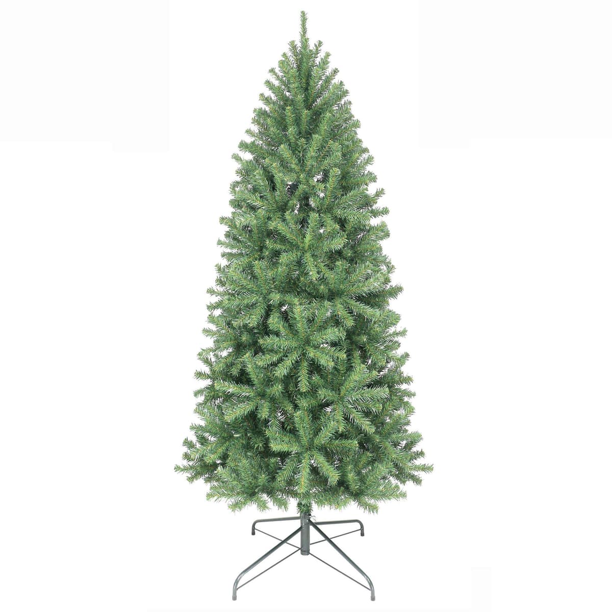 Oncor Christal Árbol de Navidad Slim Fir 6ft - 830 Puntas, 2 Secciones 41160