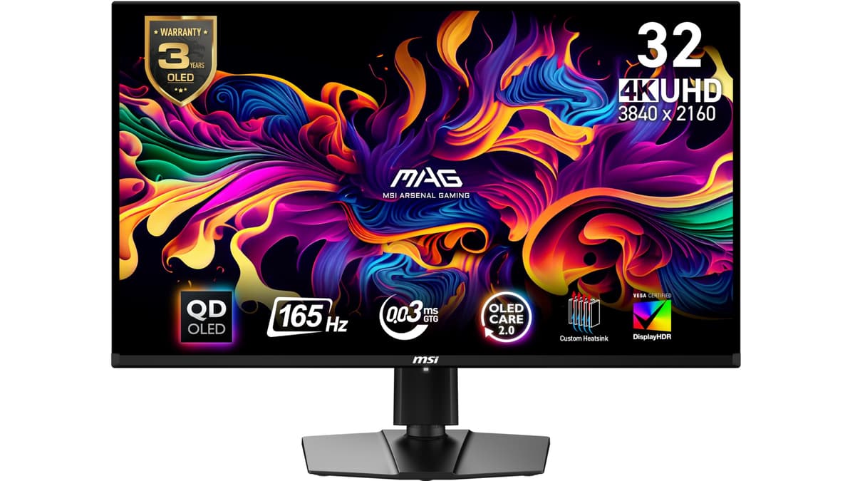 msi MAG 321UP QD-OLED 32" 4K UHD QD-OLED 165Hz Monitor para PC