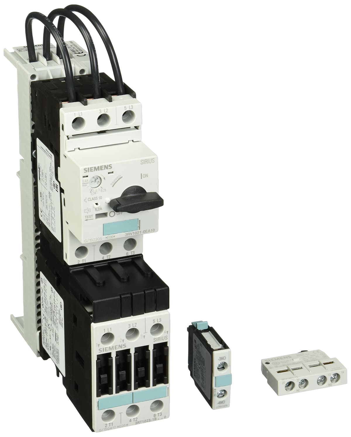 Siemens 3RA11 25-0ED23-1BB4 Combination Starter unidad completa S0 bobina DC 0.28-0.4 FLA