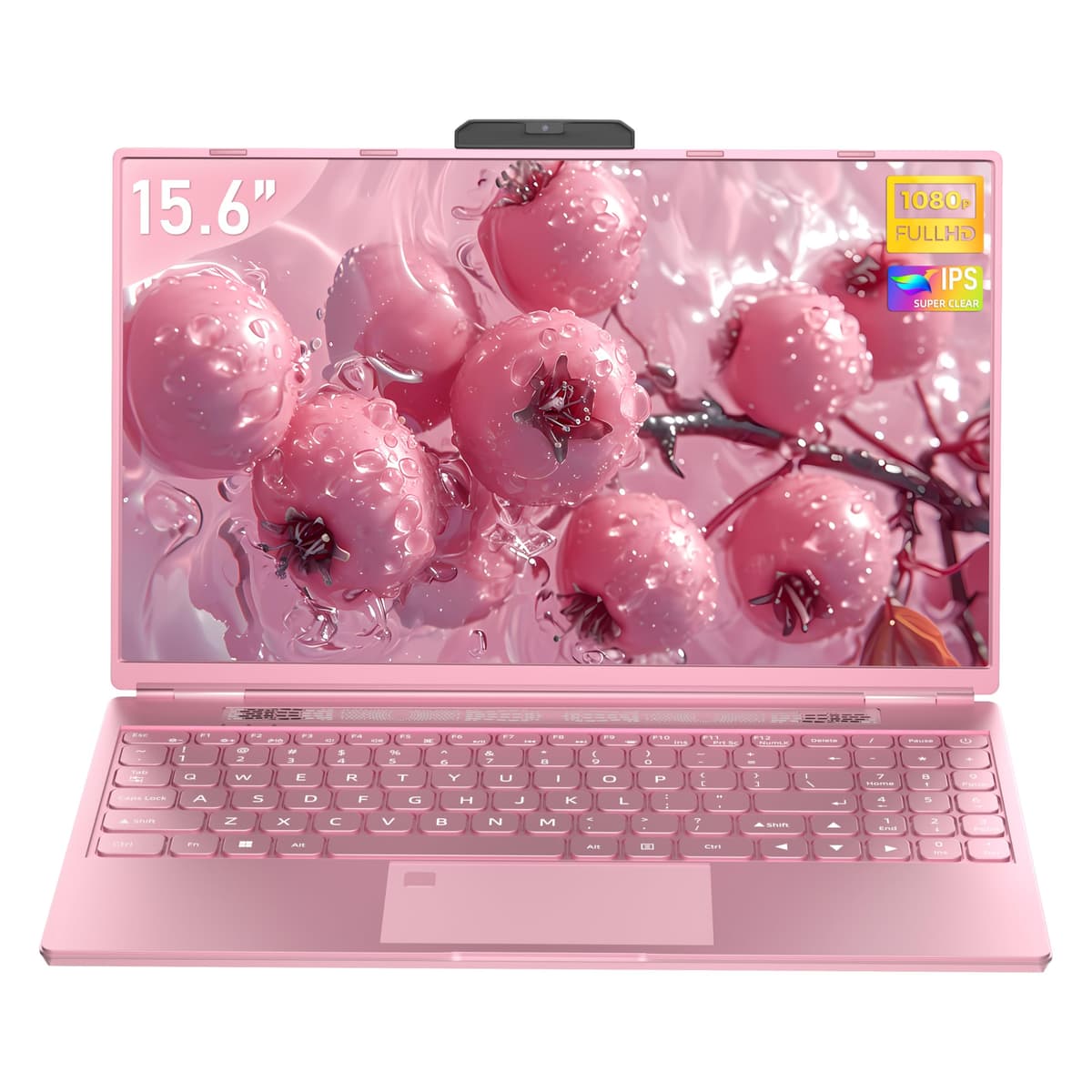 ZWYING Portátil Win11 Pro 15.6 pulgadas 16GB DDR4 512GB SSD Pantalla FHD IPS Procesador N95 Quad Core Notebook Apertura y Cierre 180° WiFi Doble Banda (16G+512GB SSD, Rosa Dorado) C156