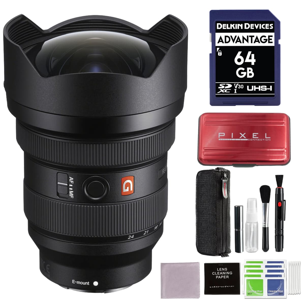 Sony FE 12-24mm F2.8 GM (SEL1224GM) - Lente ultra gran angular f/2.8 + accesorios
