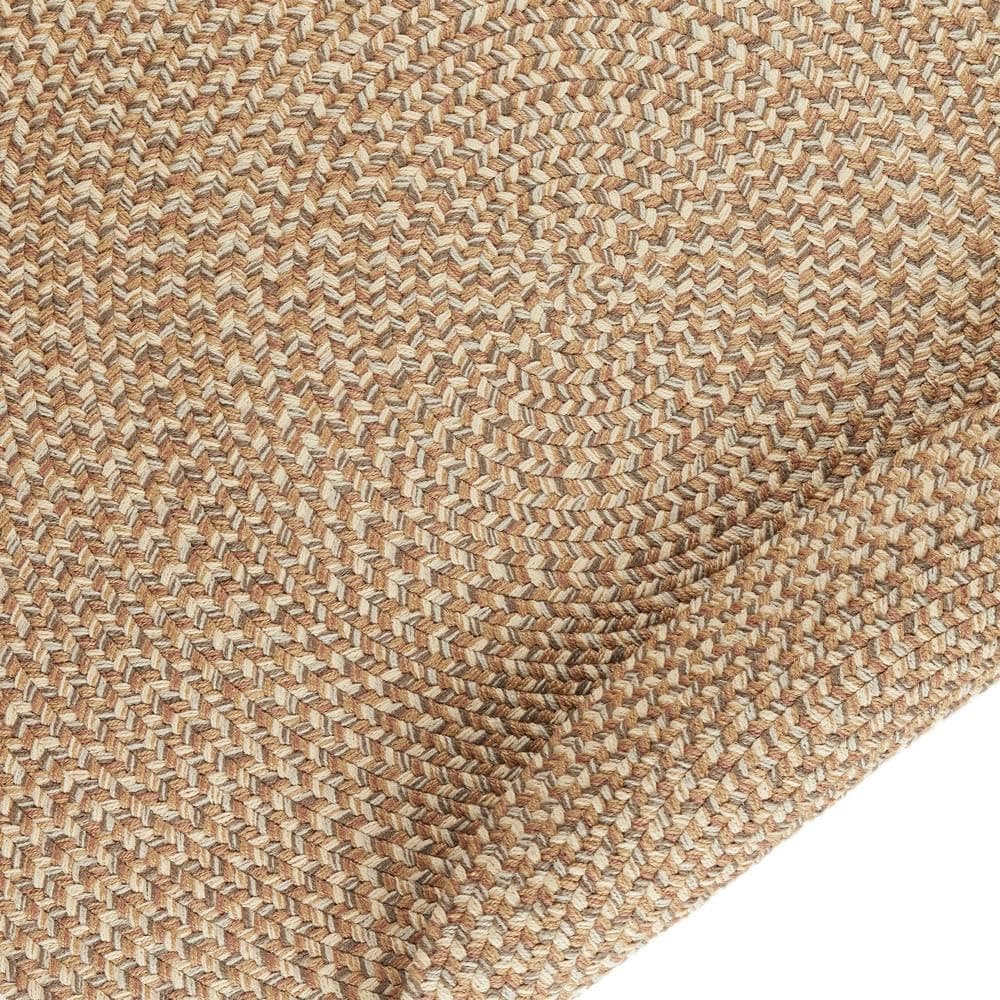 Super Area Rugs Sanibel Alfombra trenzada tweed interior/exterior - Natural Tweed - 7' Round RHO-SN56R084X084