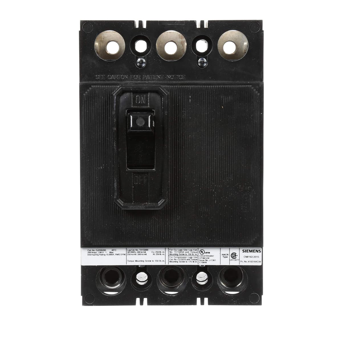 Siemens QJ23B200 Interruptor térmico-magnético 3P 200A 240V