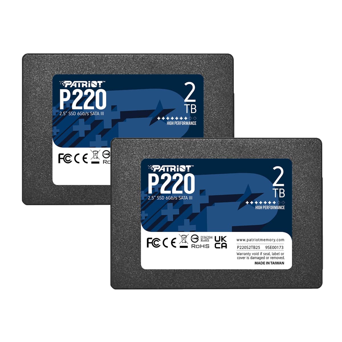 Patriot Memory P220 2TB SATA III SSD - Paquete x2 P220S2TB252B
