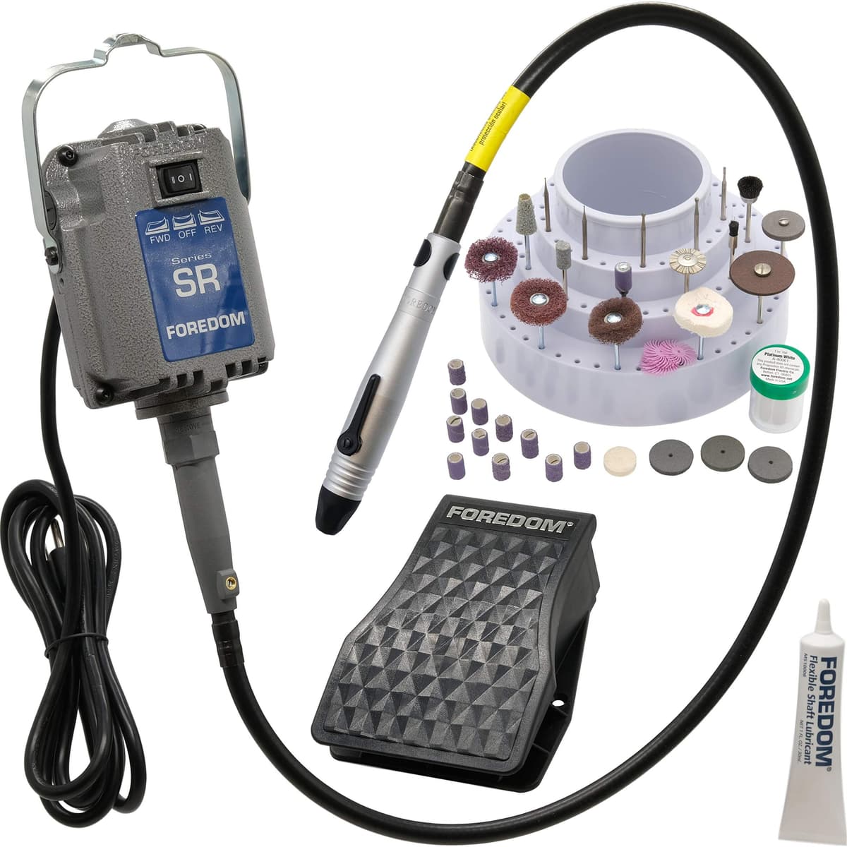 Foredom Quick Change Jewelers Kit con pedal de pie FCT - K-2220 FOR-K.2220
