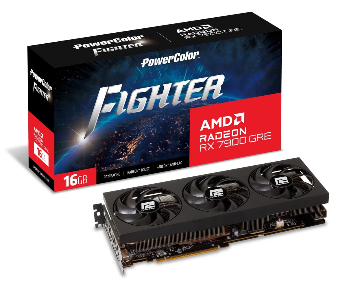PowerColor Fighter AMD Radeon RX 7900 GRE 16GB GDDR6 RX7900GRE 16G-F/OC