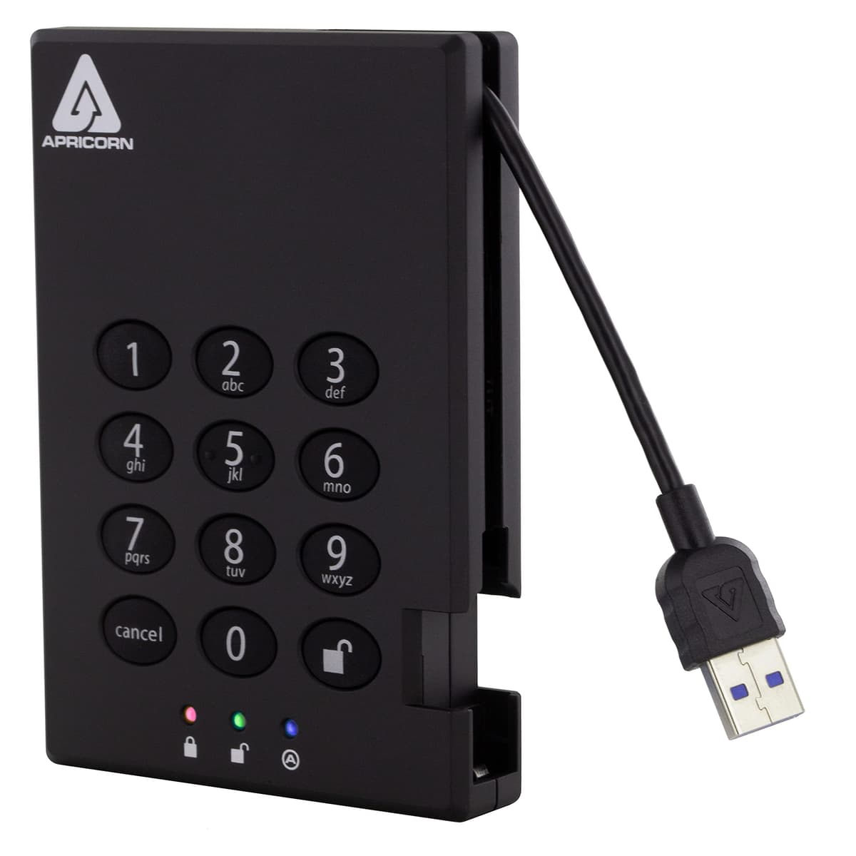 Apricorn Aegis Padlock SSD 4TB USB 3.0 256-Bit Encrypted (A25-3PL256-S4000)