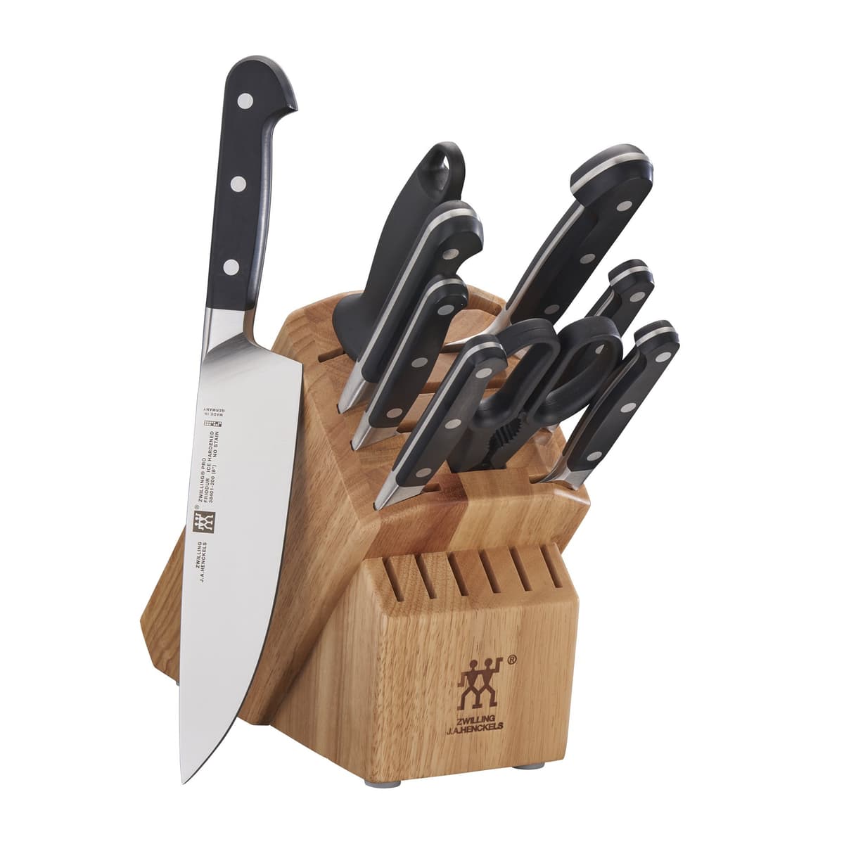 ZWILLING Pro Set de Cuchillos 10 piezas con Bloque - Negro 38449-310