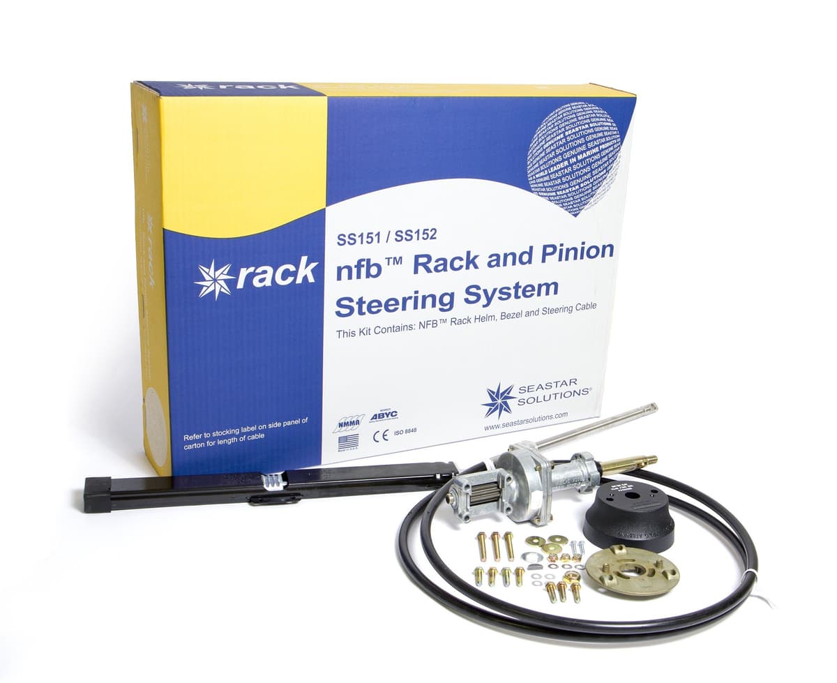 Dometic SeaStar NFB SS15214 Kit de dirección Pro Rack sin retroalimentación, doble cable, 14 ft.