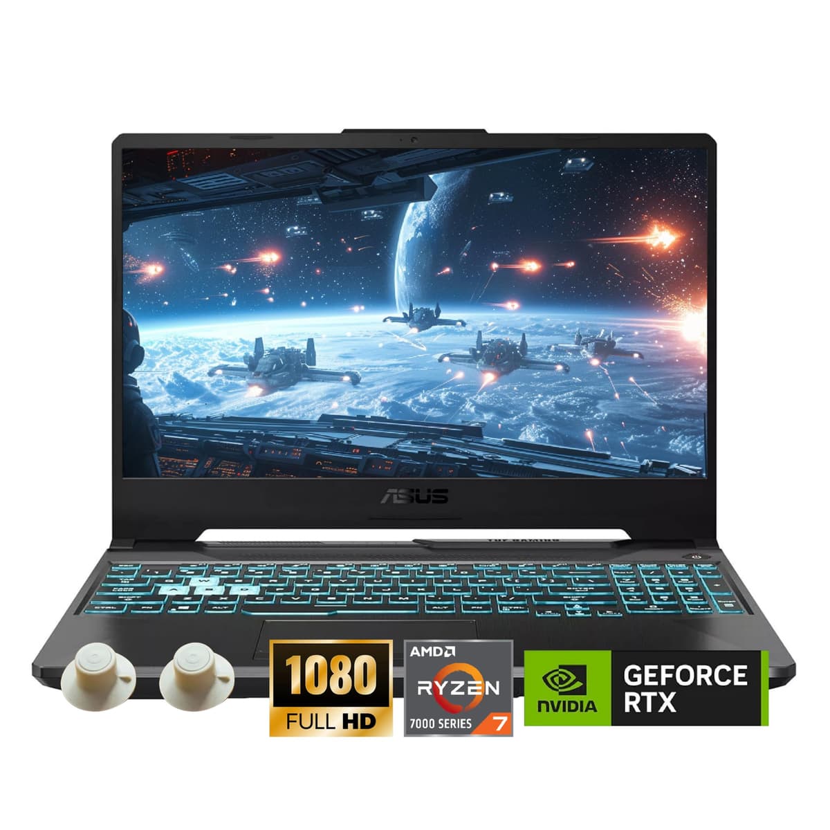 ASUS TUF A15 - Ryzen 7 7435HS, RTX 3050, 15.6" FHD 144Hz, 64GB DDR5, 2TB SSD, Windows 11