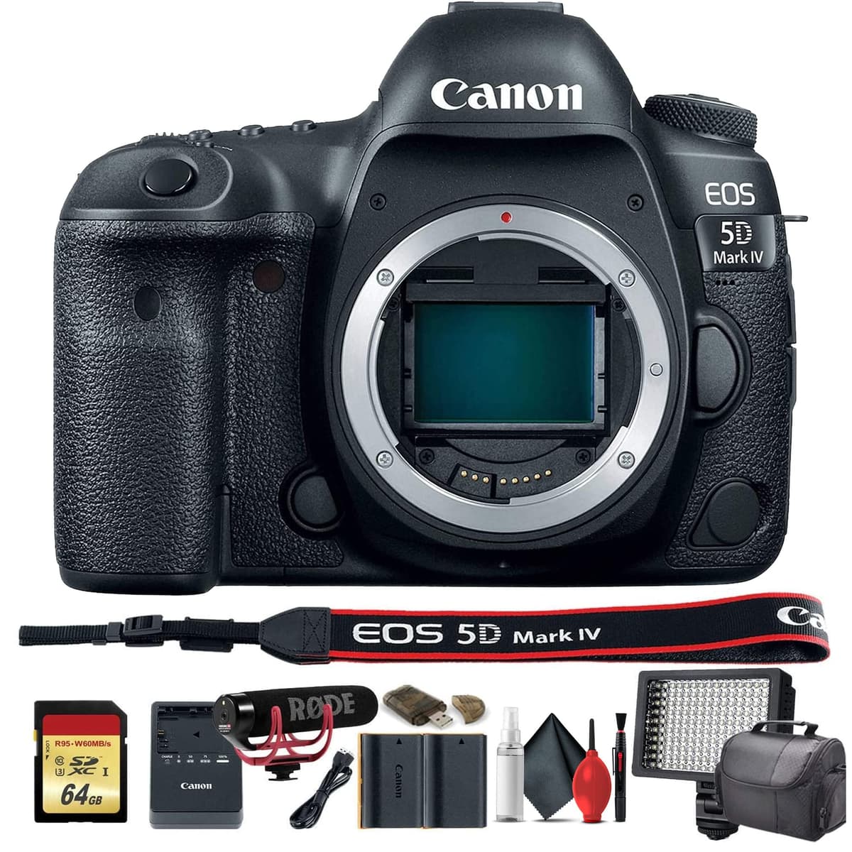 Canon EOS 5D Mark IV - Paquete avanzado reacondicionado con accesorios 1483C002-104-RE