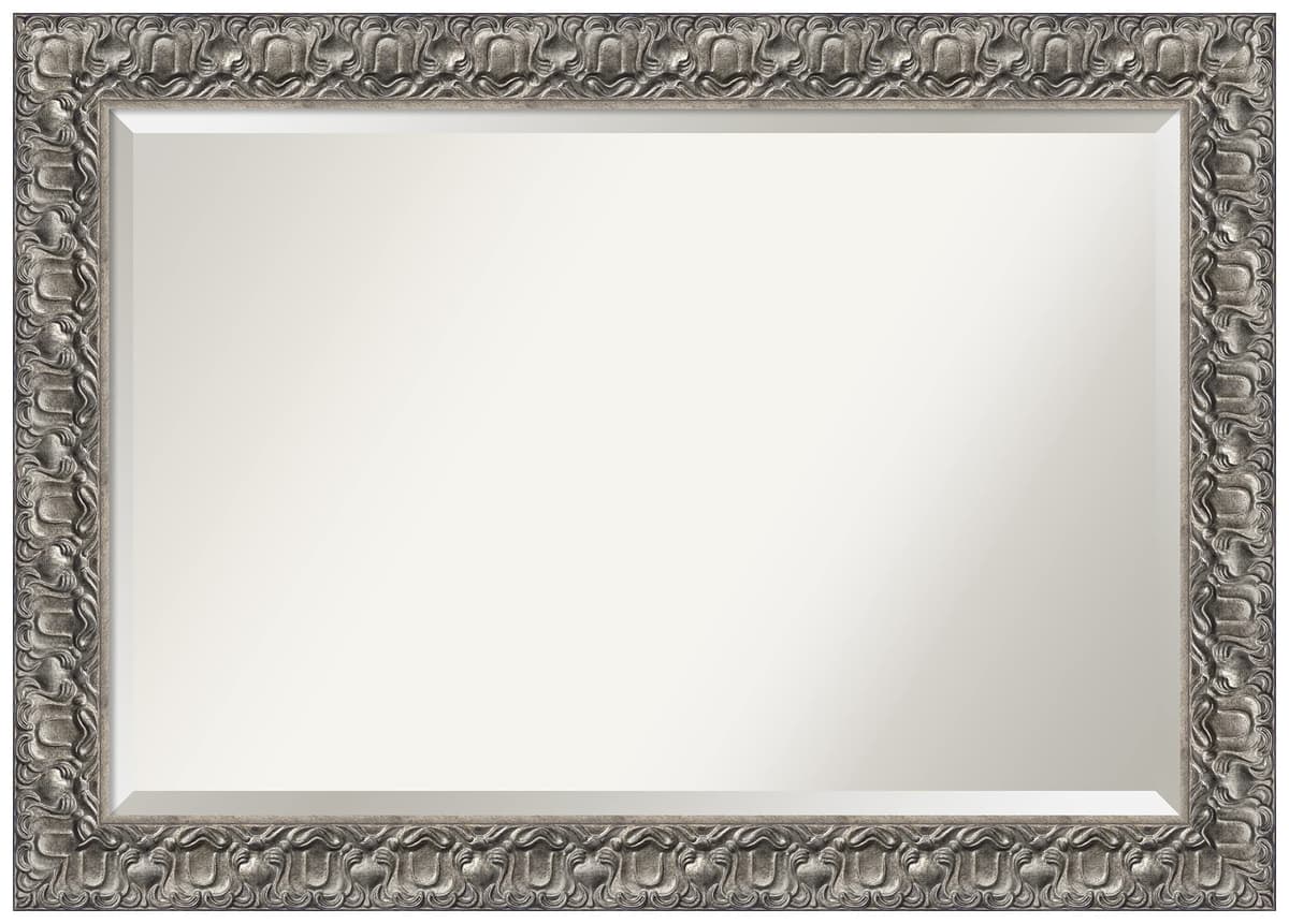 Amanti Art Espejo de Pared Silver Luxor 30x42 con Marco de Madera DSW2968872