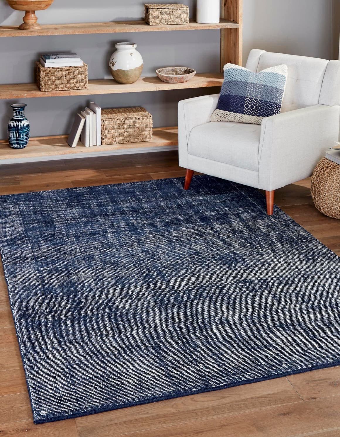 Unique Loom English Manor Area Rug - Farmhouse (9' x 12' Rectangle, Blueberry/Ivory) 3170892