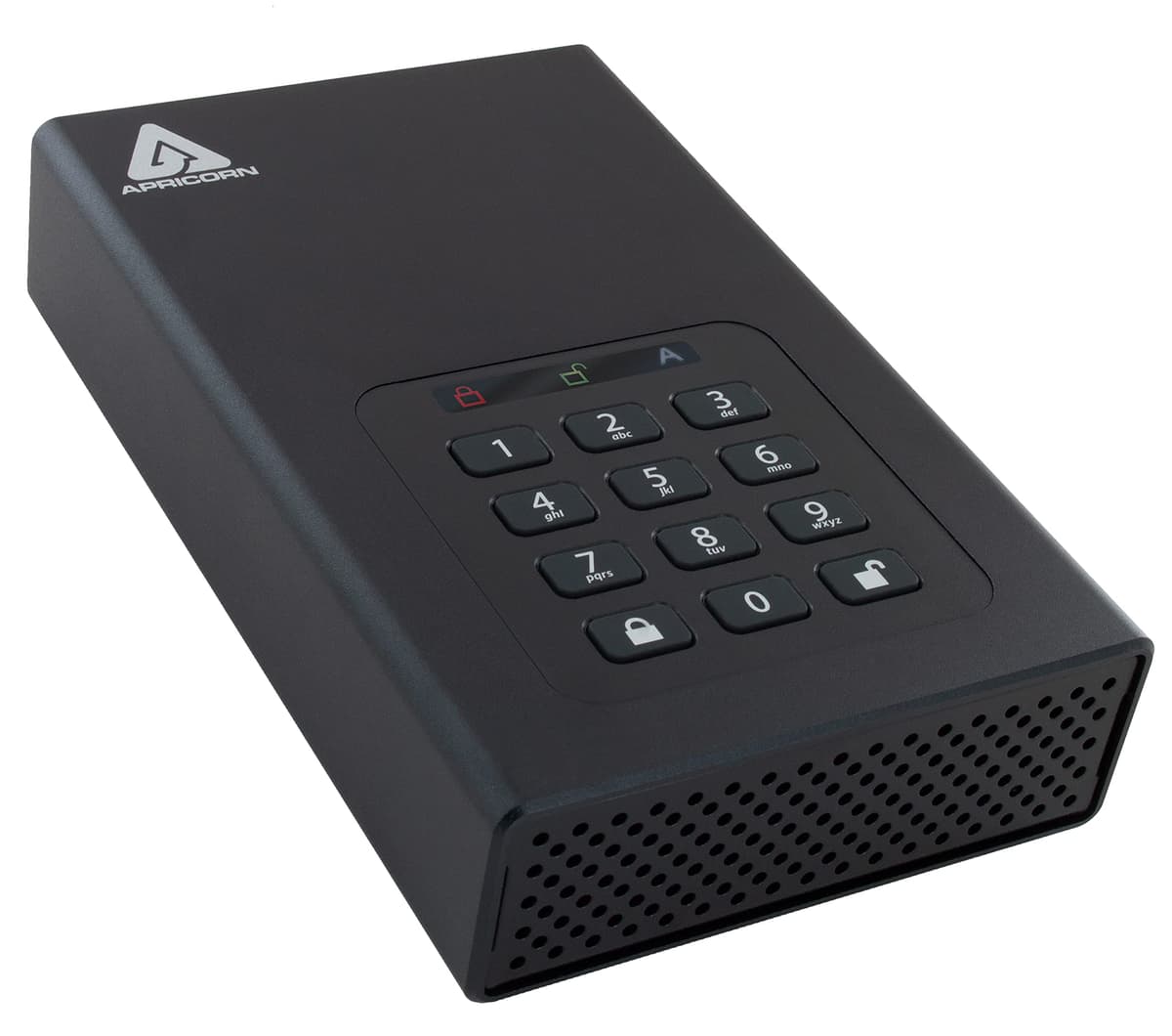 Disco Duro USB 3.0 Apricorn Aegis Padlock DT 12TB con Cifrado 256-Bit (ADT-3PL256-12TB)