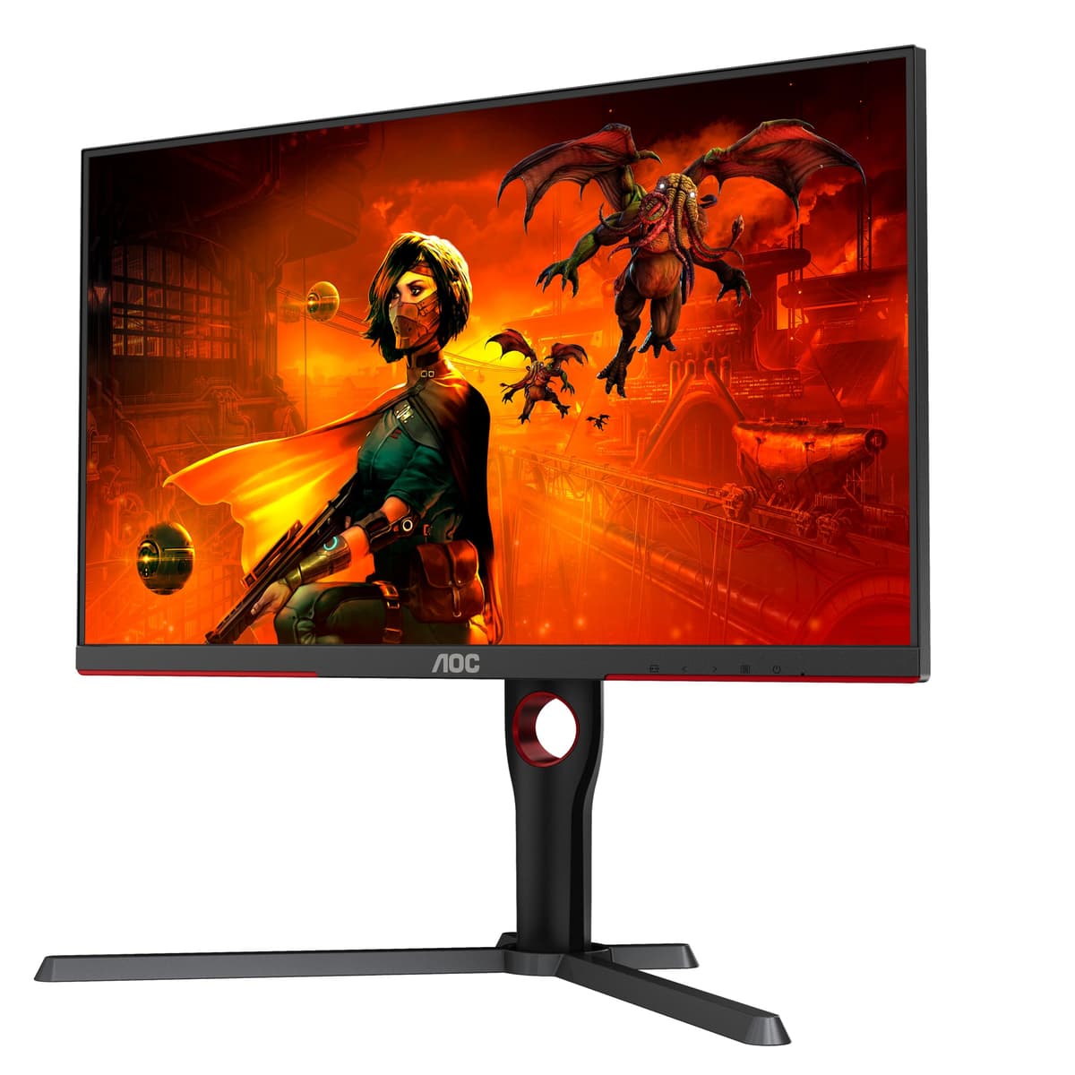 AOC U27G3X Monitor 27" 4K UHD 3840×2160, negro/rojo AOC U27G3X/BK