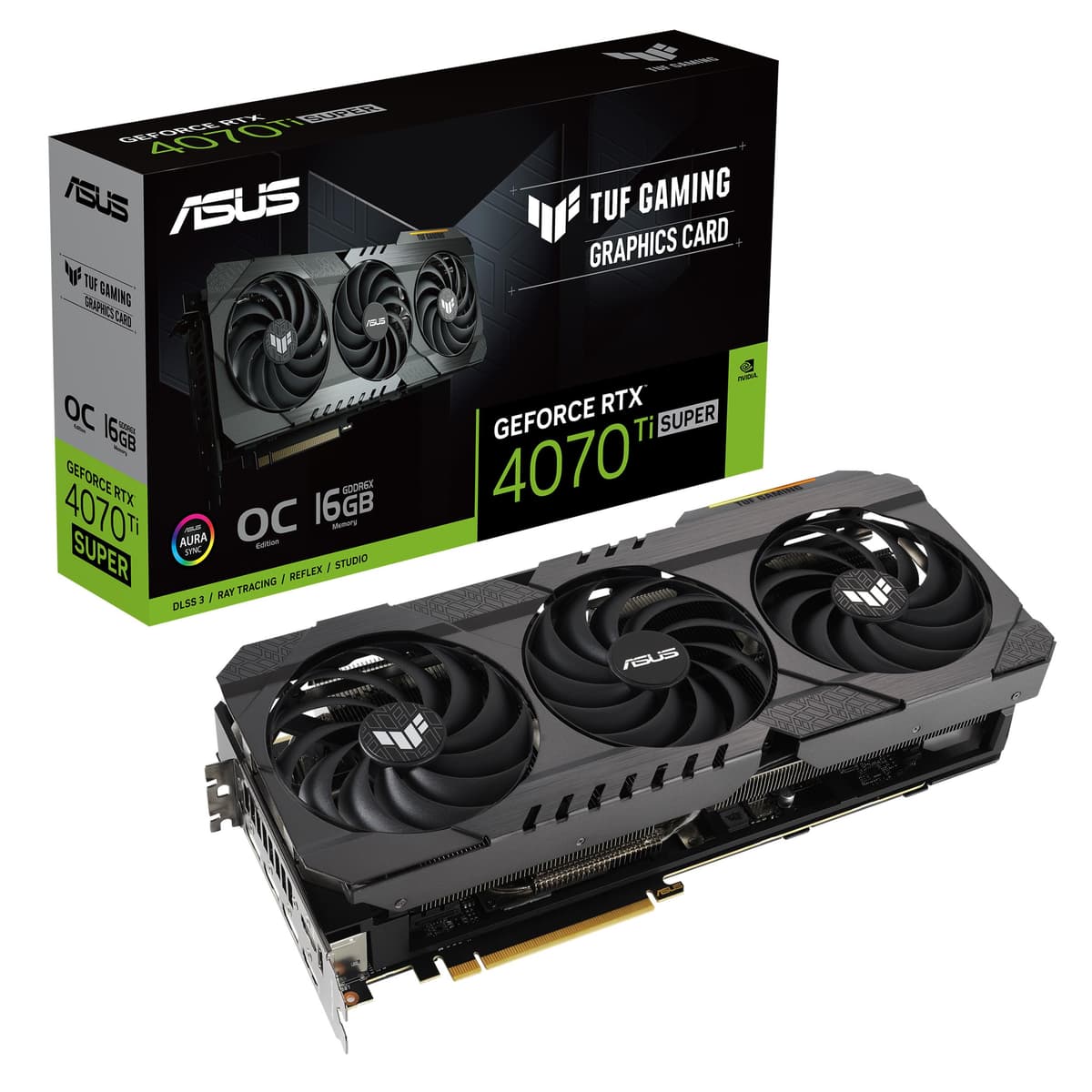 ASUS TUF Gaming GeForce RTX 4070 Ti SUPER OG OC - 16GB GDDR6X, PCIe 4.0, DLSS 3, HDMI 2.1a, DisplayPort 1.4a TUF-RTX4070TIS-O16G-OG-GAMING