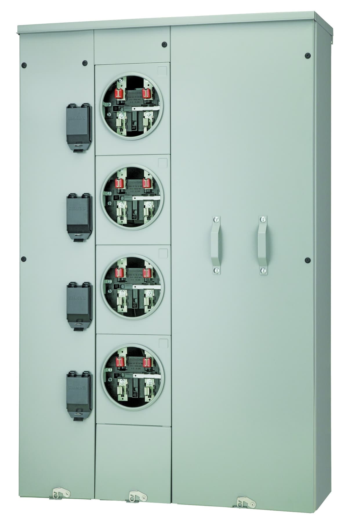 Siemens Unit-PAK 400A, 5 Jaw, 200A por posición, 4 posiciones, cubierta sin aro, bypass con corneta WP4412RJB