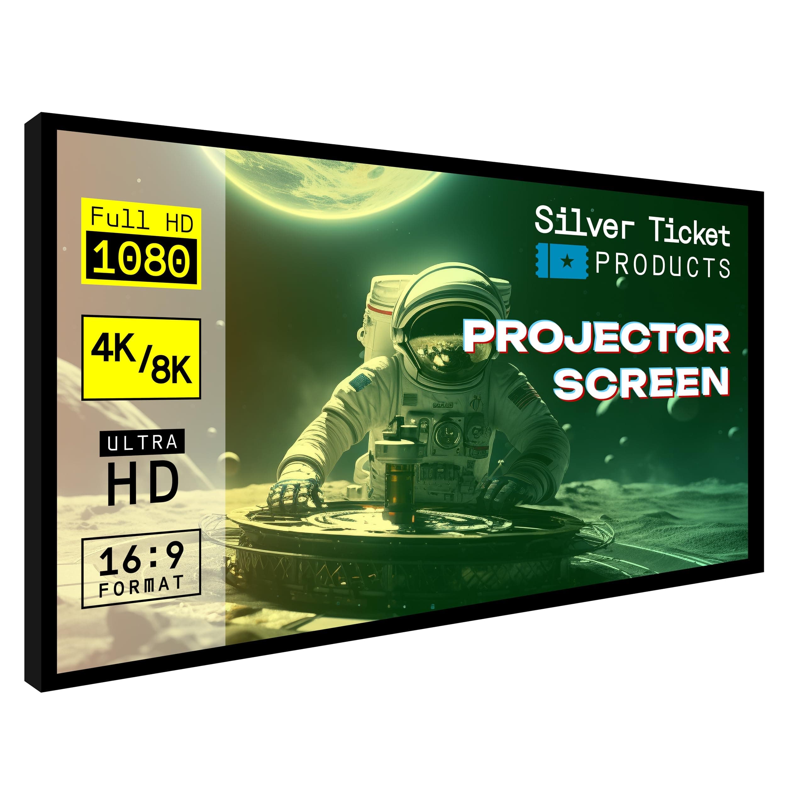 Silver Ticket STR-235138 Pantalla fija 138" 2.35:1, material blanco