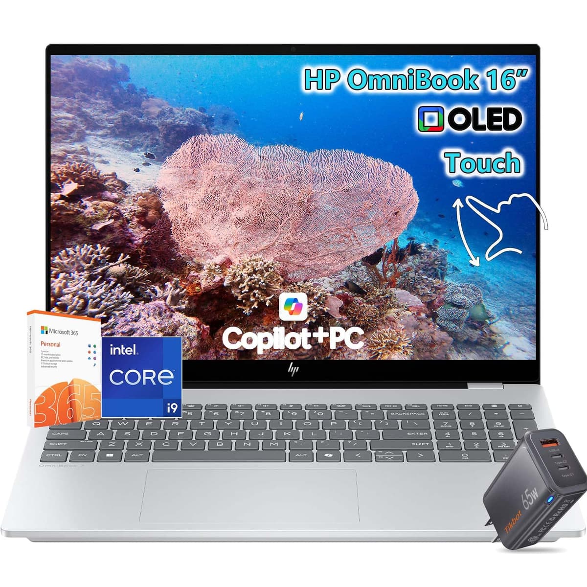 HP OmniBook 7 - 16" 2K OLED 120Hz, Intel Core 9 270H, 64GB RAM, 2TB SSD, Windows 11 Pro HP Envy Laptop