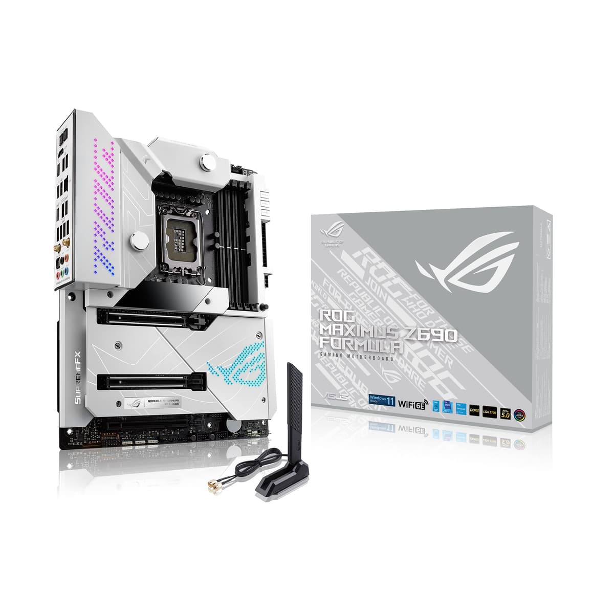 Placa madre ASUS ROG Maximus Z690 Formula ATX con refrigeración líquida, WiFi 6E, PCIe 5.0, DDR5, Thunderbolt 4 - Para CPU Intel de 12.ª generación
